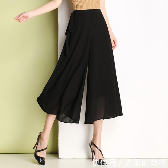 高腰 想要飘逸又怕裙装走光,优雅时髦的裙裤来帮你