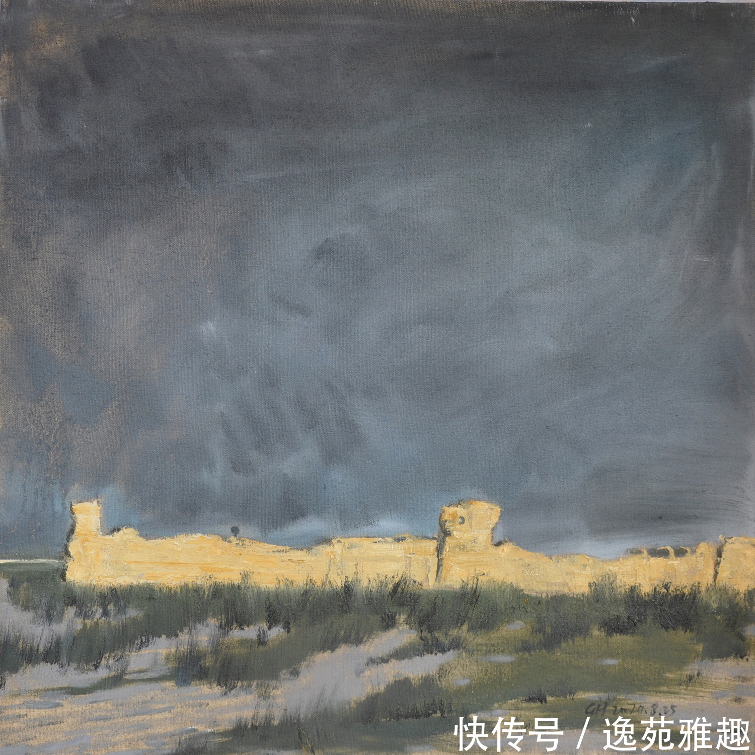 秋草黄!「作品欣赏」心中有旷野,所画皆美景,油画艺术家殷国海作品欣赏