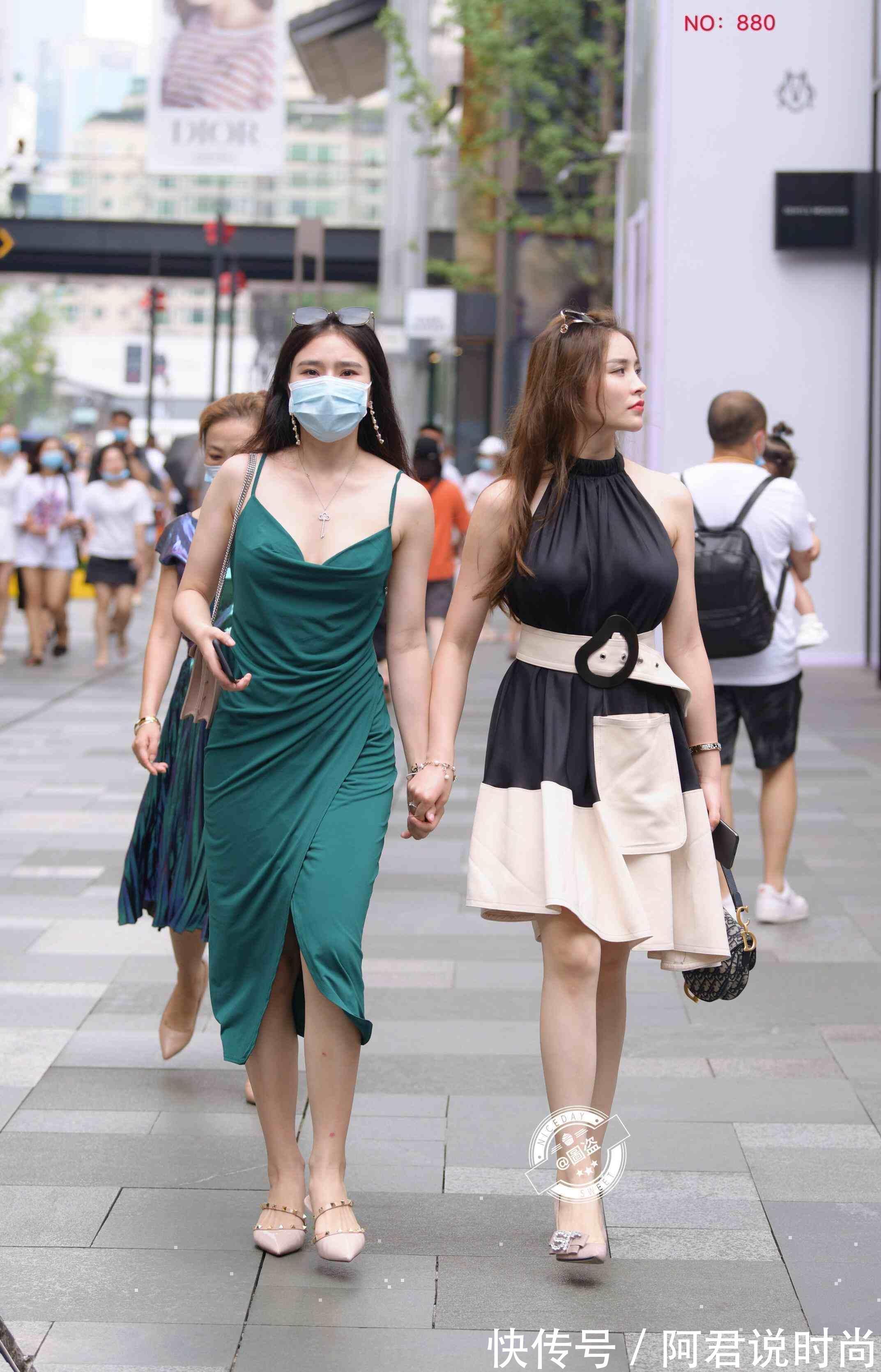 中袖|收放得体的连衣裙更加清新靓丽,展现你的身材优势,又酷又飒