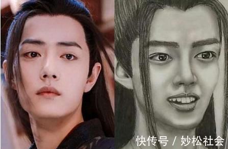 素描@美术学渣笔下的“明星素描”，画面一言难尽，学霸看后捧腹大笑