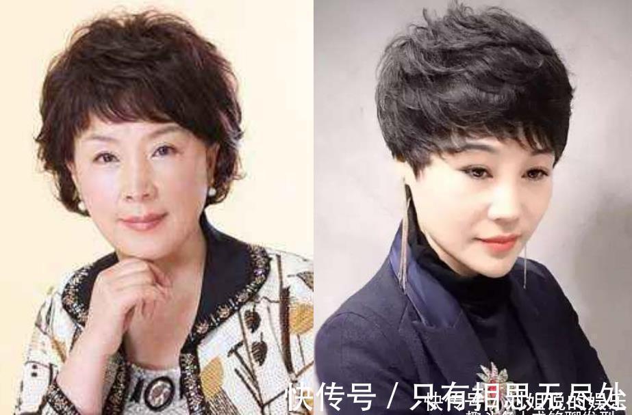 卷发|为什么女人老了都喜欢剪短发烫卷发?短发好打理显发量,也更减龄