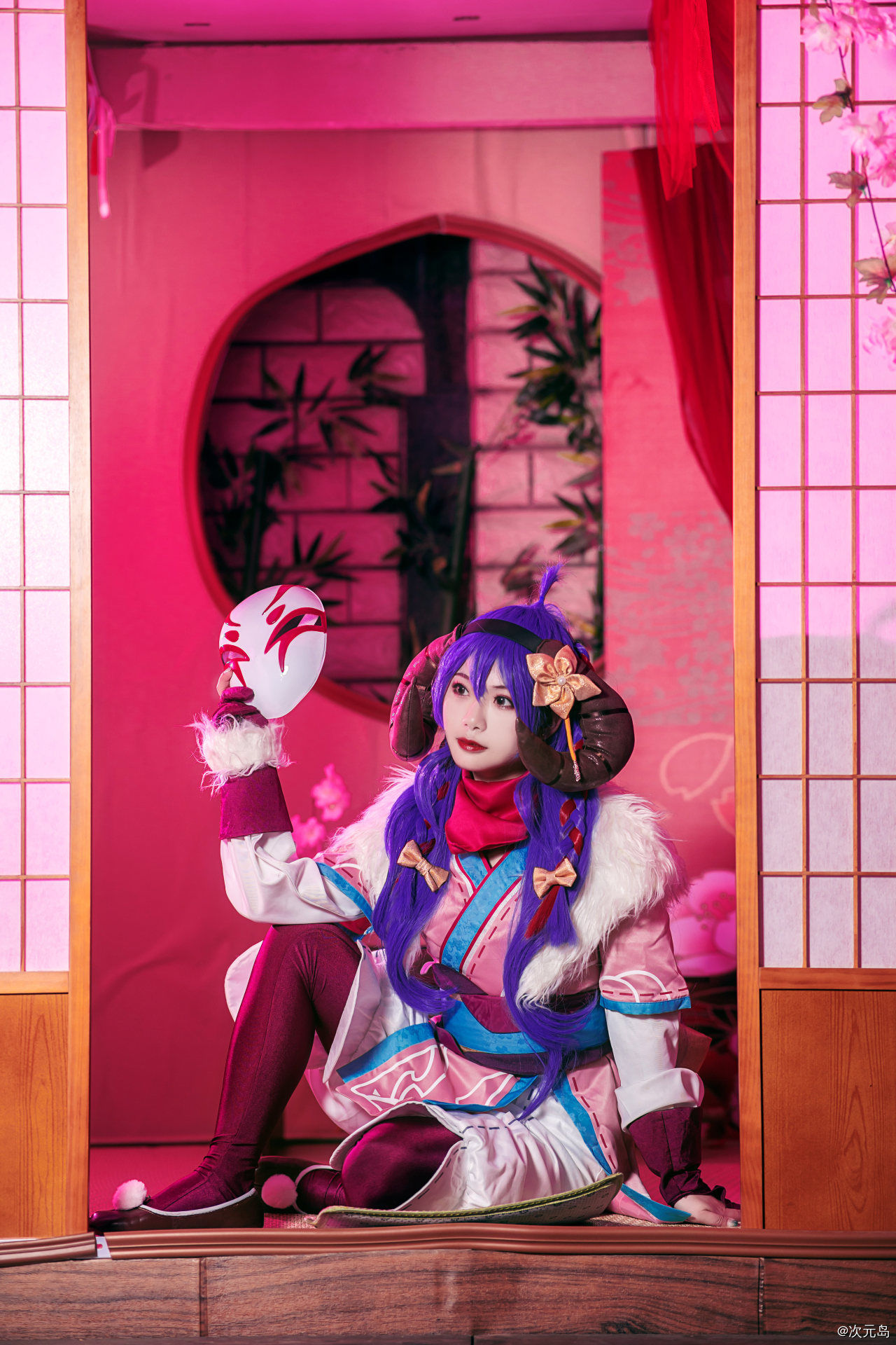 cospl英雄联盟LOL 灵魂莲华阿狸cosplay