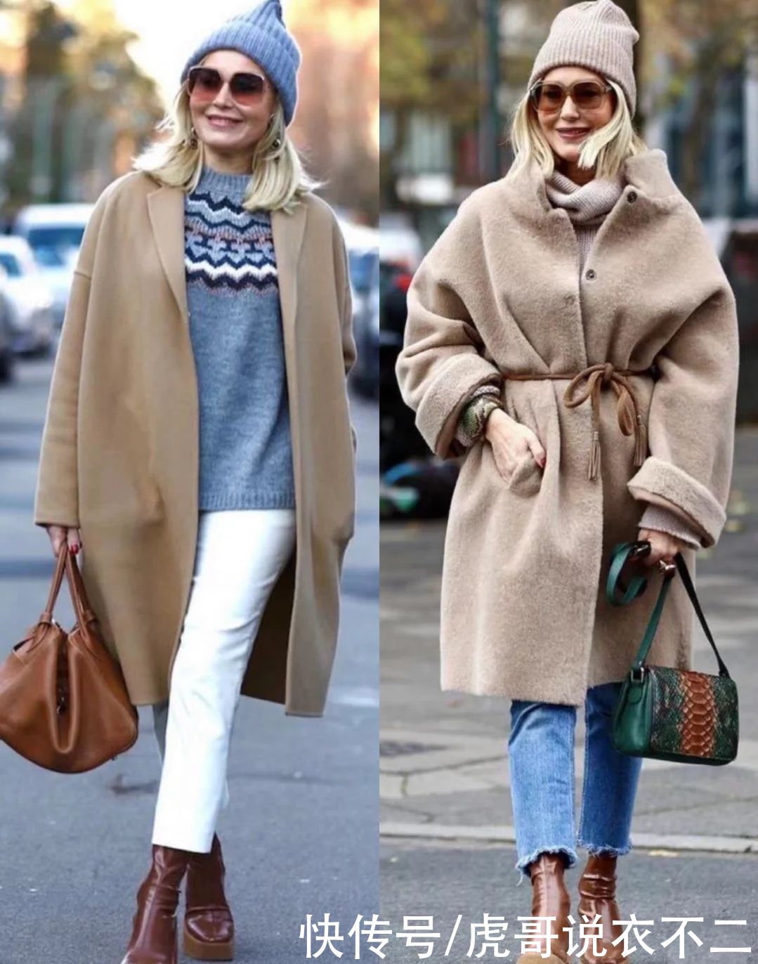 时髦女人不惧衰老，这位大龄博主真会穿，每一套都很时尚明艳