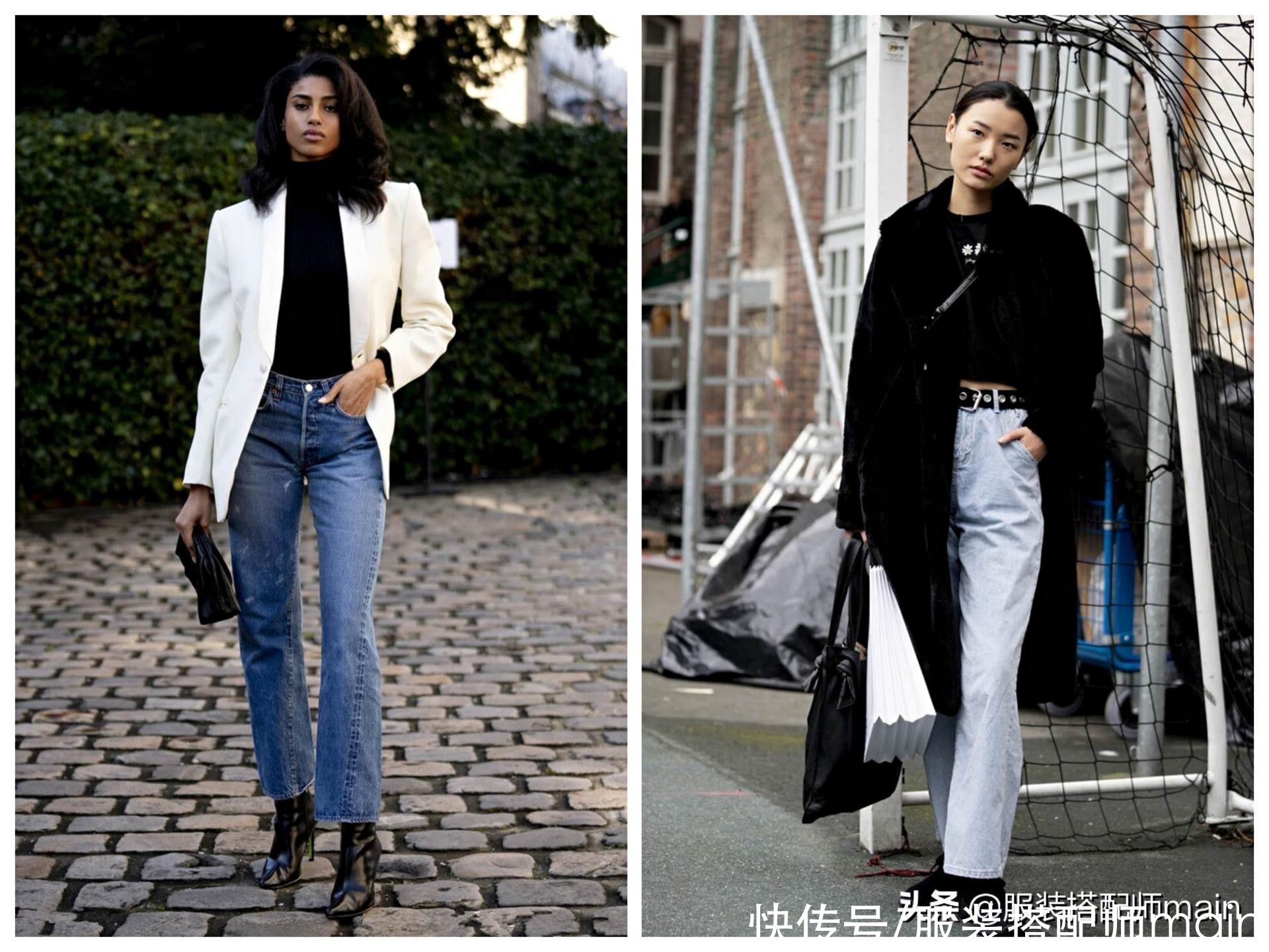 个子矮、小肚腩、腿短、臀宽、微胖，直筒牛仔裤通通帮你解决