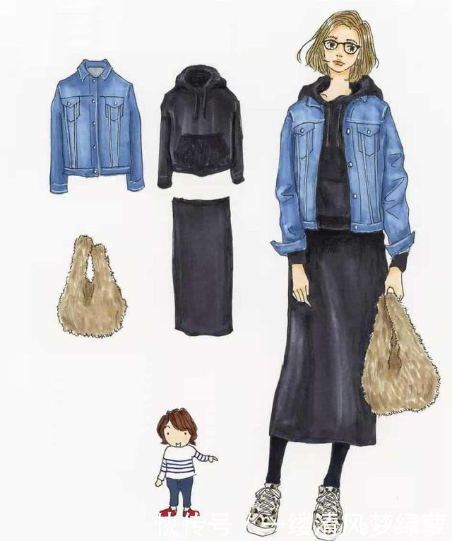 会穿&不会穿，全凭一颗心！优衣库基本款“手绘穿搭”，值得收藏