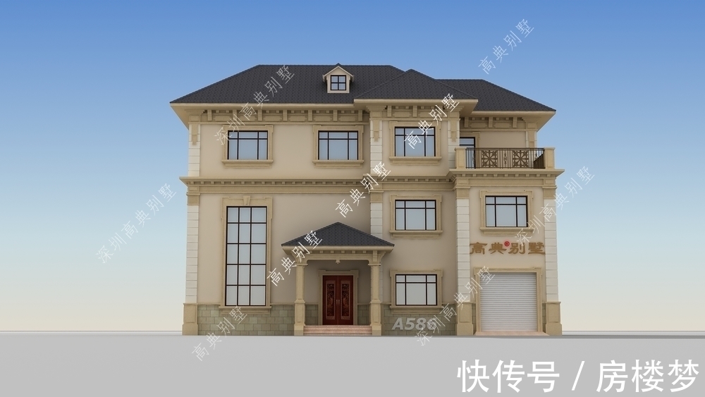 自建房|这款欧式自建房,个性化户型设计,紧跟时尚潮流。