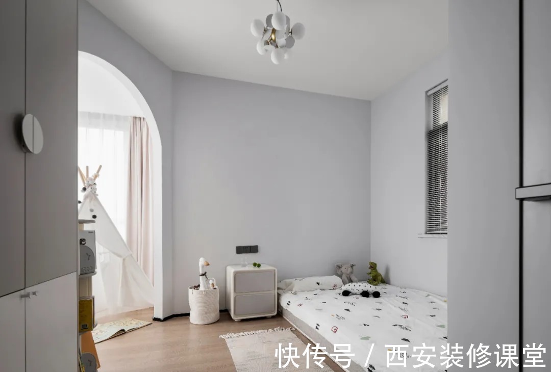 改造|110㎡三房二手房改造,黑白灰清爽简洁