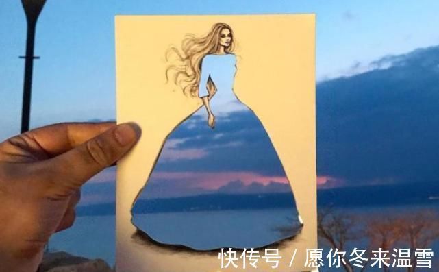 印花!这才是灵魂插画师!手绘图只画一半也惊艳,这衣服效果比高定还美