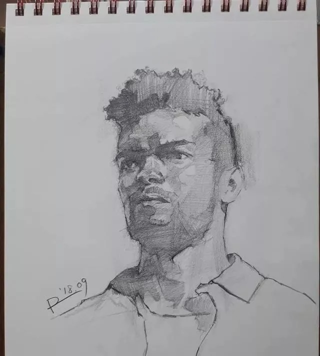 素描##尚唯美画室#大气的素描就是抓住大关系之后,细节你随意