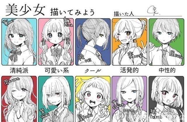 蕾姆&画师笔下十种美少女一开始还正常,很快就成战斗机和数学函数了