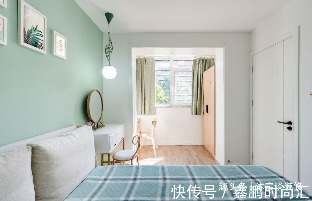 榻榻米|50㎡的婚房,虽然是小了点,但到处清新大方,藏不住的甜蜜与幸福