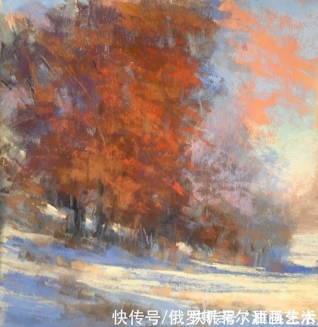 艺术家$美国当代粉彩艺术家贝萨尼·菲尔兹粉彩风景画作品欣赏