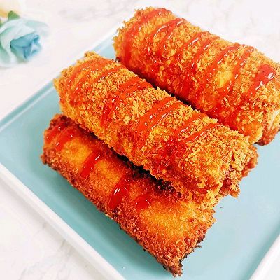 吐司|吐司芝士火腿卷