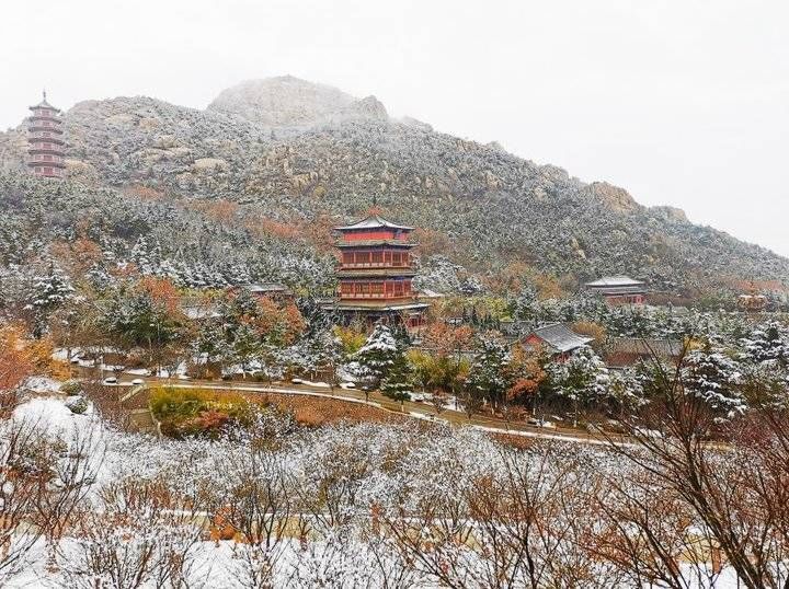 今冬|石岛今冬第一场雪如约而至，好美啊