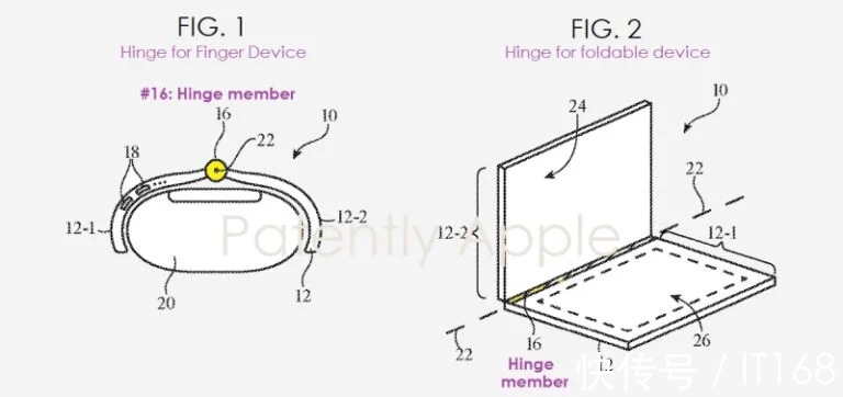 纤维|可折叠 iPhone新专利：新型铰链