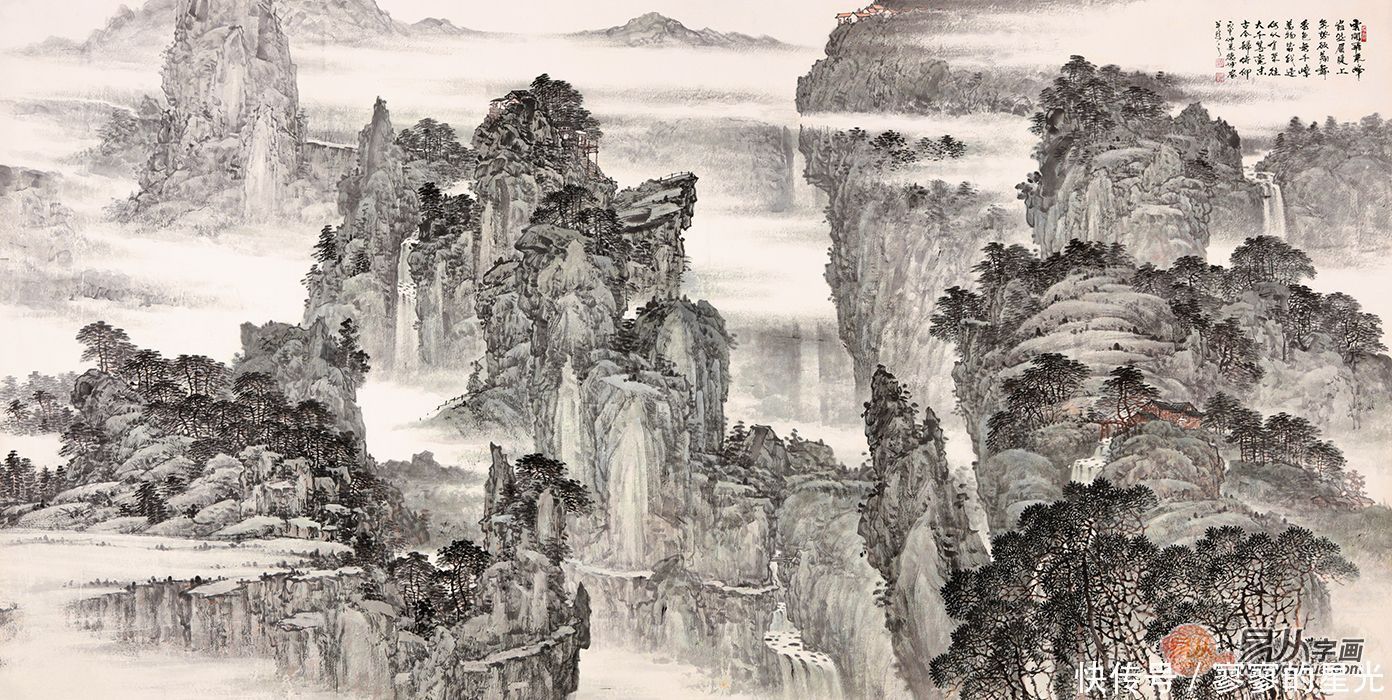 画家林德坤山水画作:六法兼具,气韵当头,实为震撼!