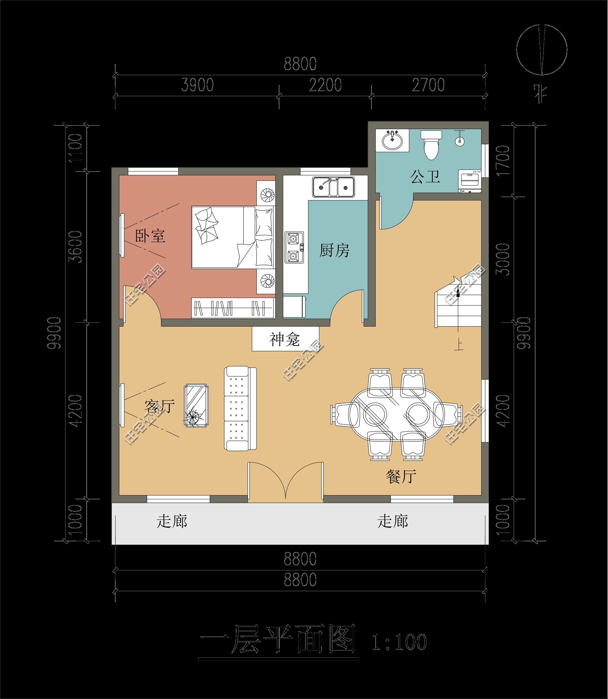 占地|精选10套三层户型图纸，占地面积均不足百平，尤其适合新农村修建