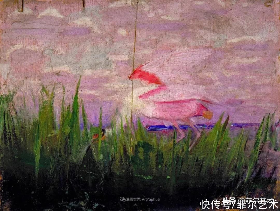 人物|空灵的天使，精美绝伦~雅培·翰德逊·泰勒女性人物油画作品欣赏