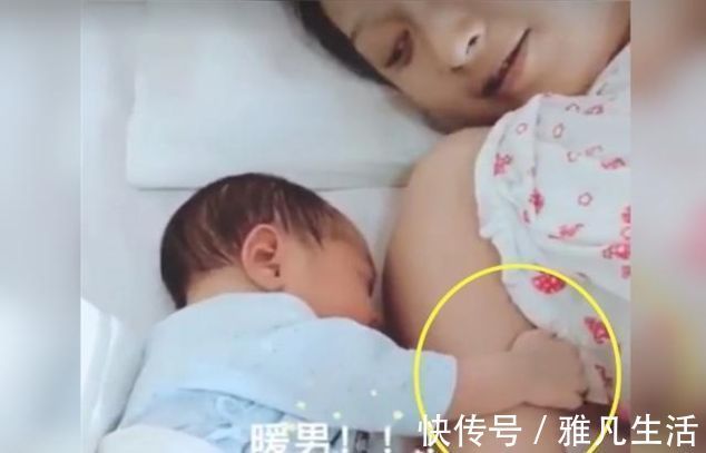 举动|剖腹产妈妈第一次看到宝宝,宝宝居然有这样的举动,真的太感动了
