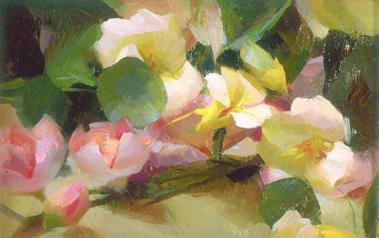 油画作品|好久没见过这么准的造型了,她的用色也超扎实!