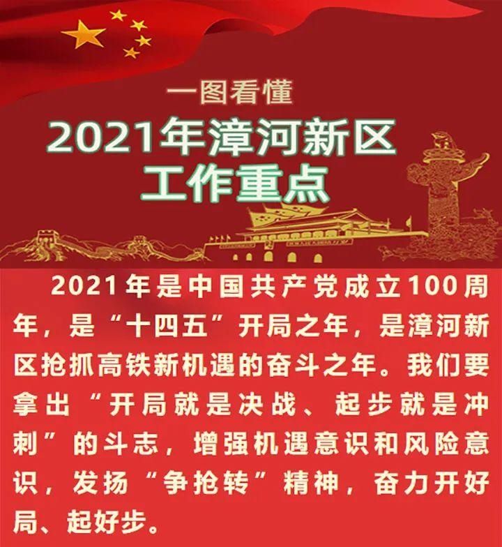 一图看懂2021年漳河新区工作重点