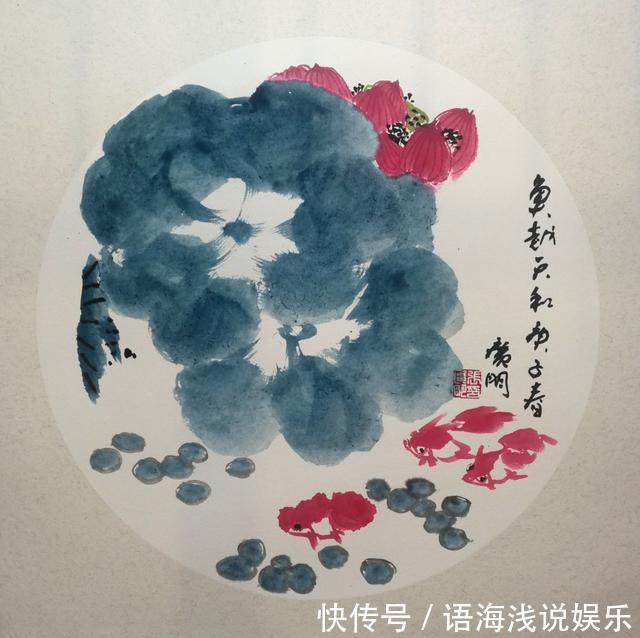 水墨画作#走进张广明先生的水墨画作,赏一场人间春色,盼一季硕果累累