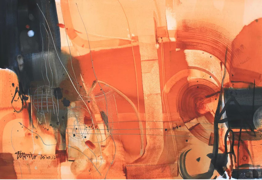 薄暮#[第七届庐山水彩节邀请嘉宾]姚波艺术作品展