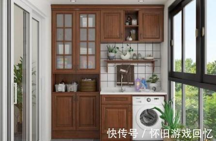 阳台柜|阳台装修别做推拉门了,聪明人都这样设计,既实用又好看