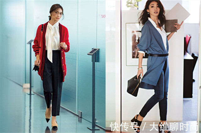 搭配|秋天的第一件时装,少不了针织长开衫,40+女人穿了显瘦又百搭