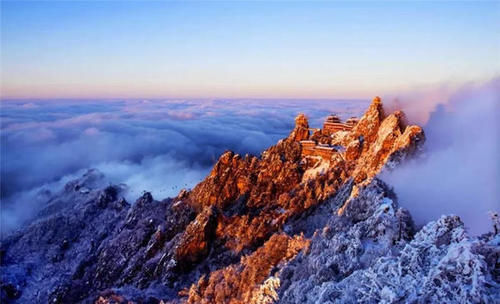 老君山|美炸了! 仿若天上宫阙, 雪后老君山雾凇云海, 琼楼玉宇美成仙境