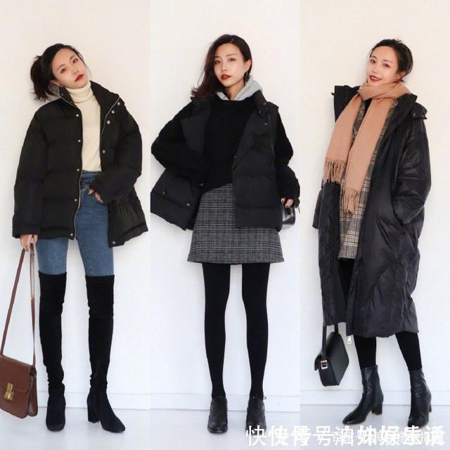 外套 最近火了一种“显高穿法”,叫“厚外套+包脚踝”,很适合小个子