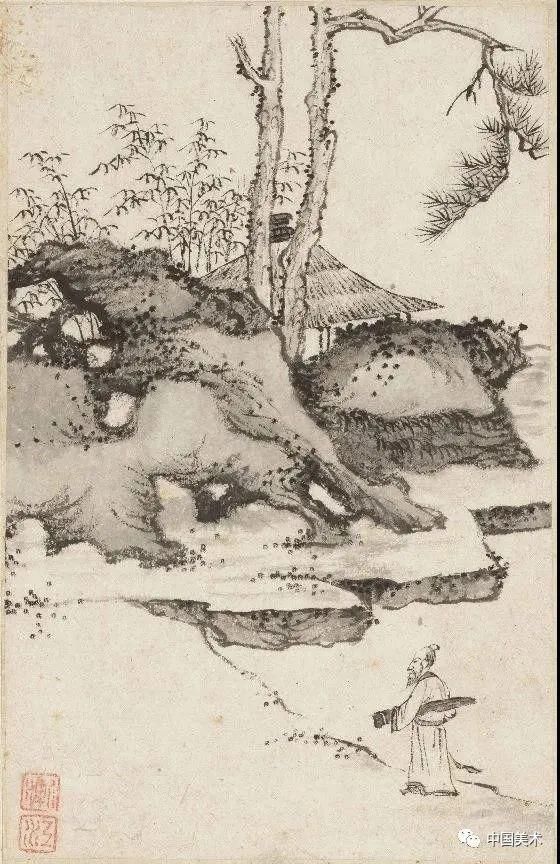  高僧|高僧画画：笔法简逸，冷清孤寂