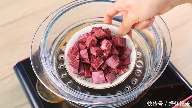 每天宅家学点烘焙小甜品,3步学会双层紫薯方糕,口感超丰富