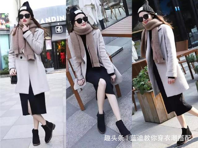 半身裙 马丁靴穿多了,换上今年很流行的切尔西短靴,搭配对了超时髦!