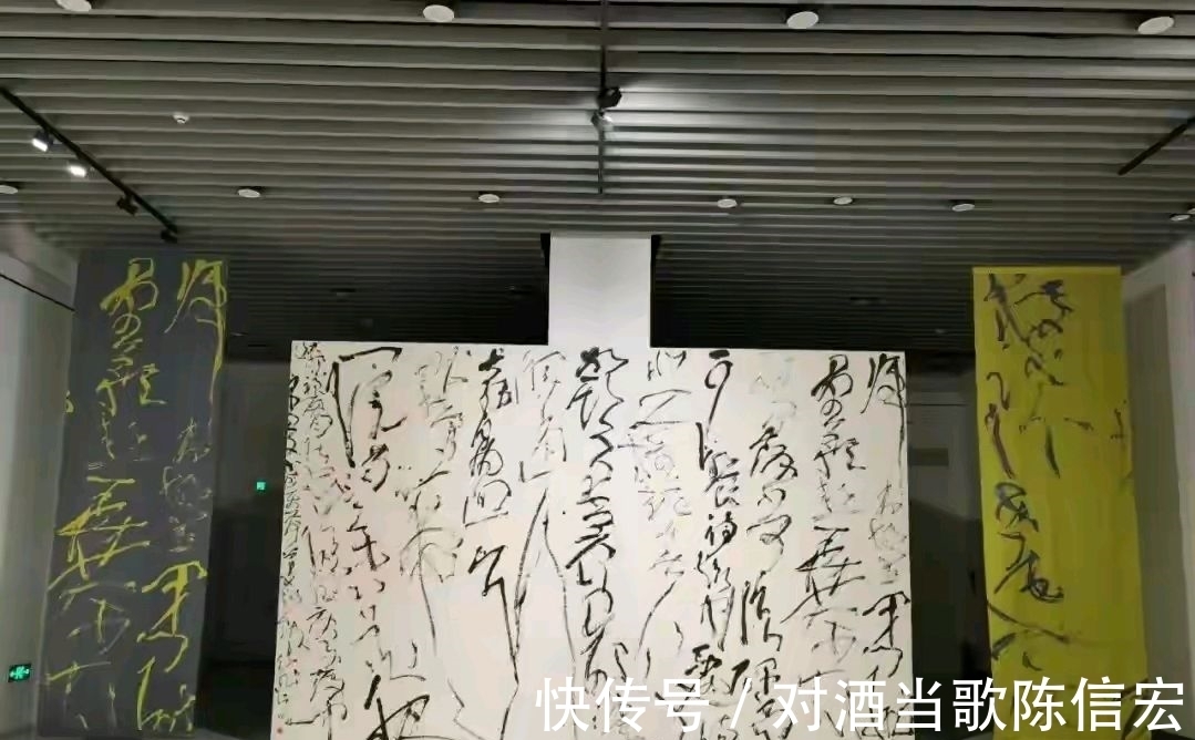 张芝@他们四位能代表当代狂草的最高水平吗？网友评价：像小孩涂鸦！
