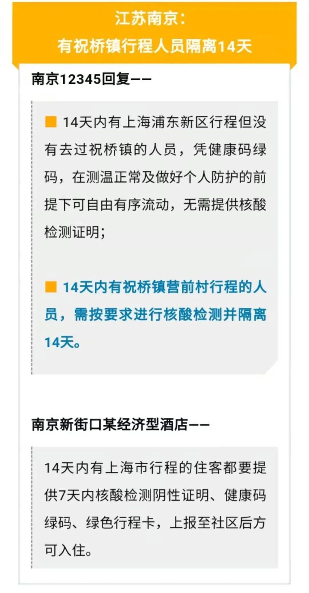 酒店|上海人去外地要隔离吗？要核酸证明吗？酒店让住吗？各地口径来了