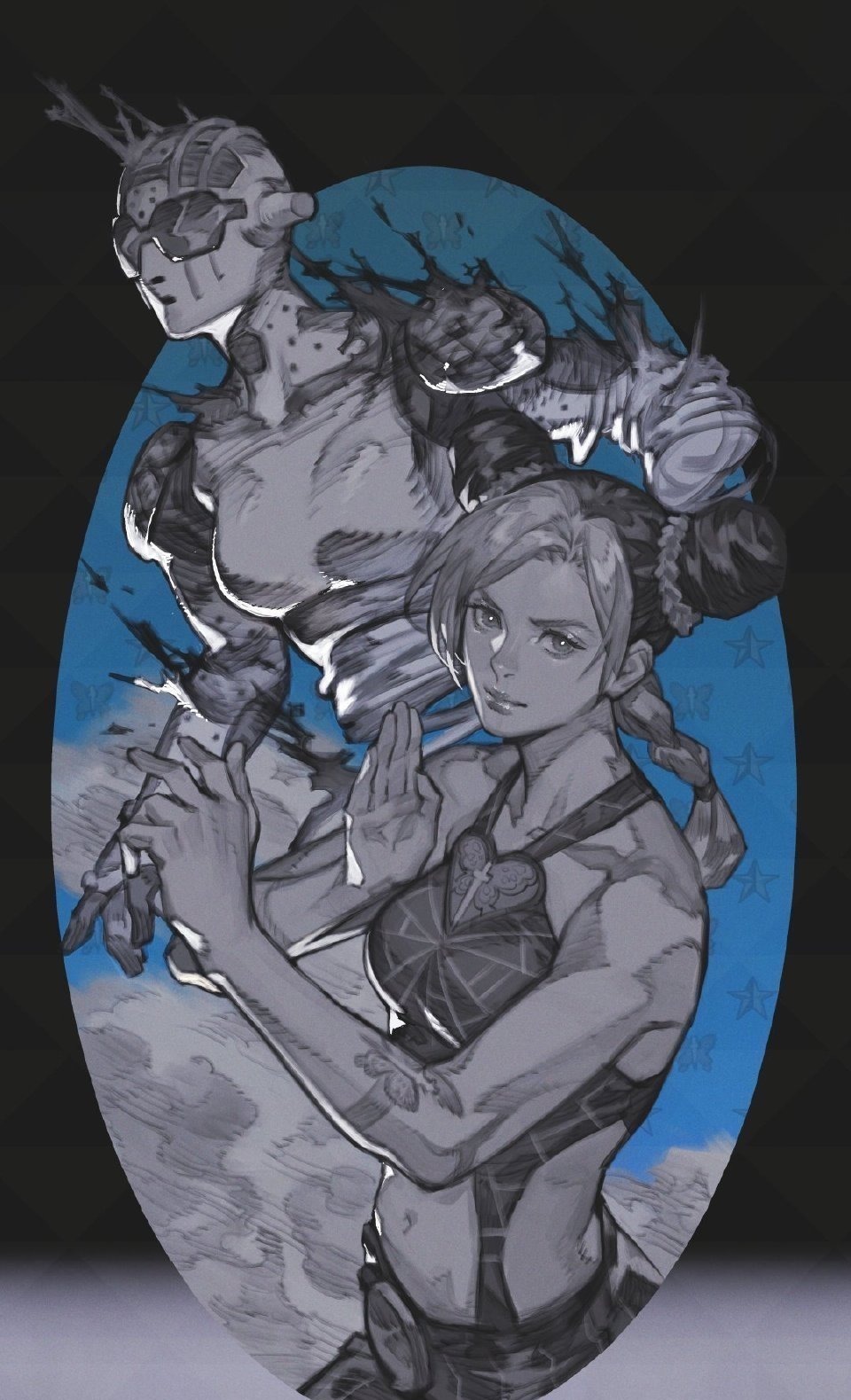 星辰斗士|知名画师绘制《JOJO》同人，画风细腻温柔，空条徐伦也出场