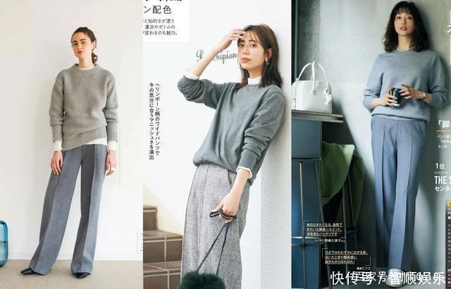 同色系+一点白,是冬天很时髦有品的一组配色公式