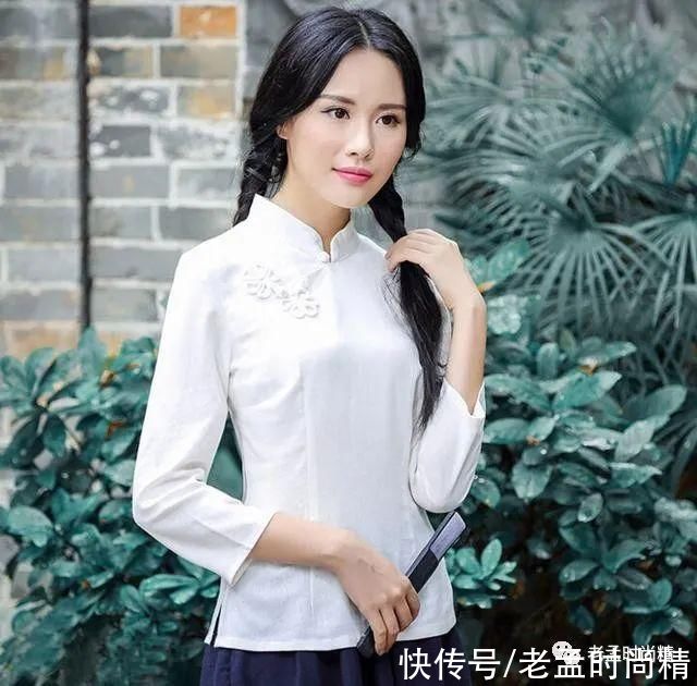 上衣|棉麻旗袍式的上衣，娴静犹如花照水初见倾心