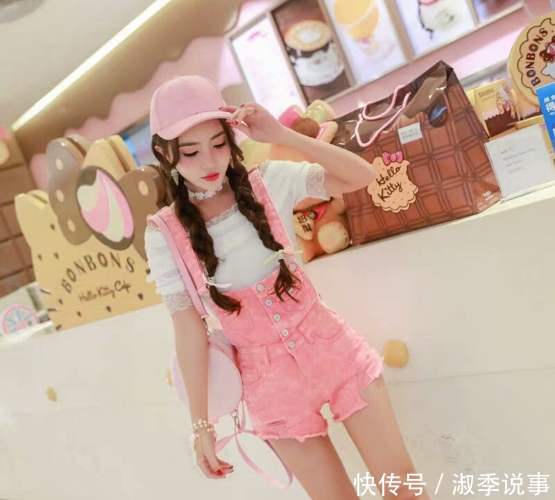 抗拒|街拍:粉红色萌妹子带来的感受,无法抗拒