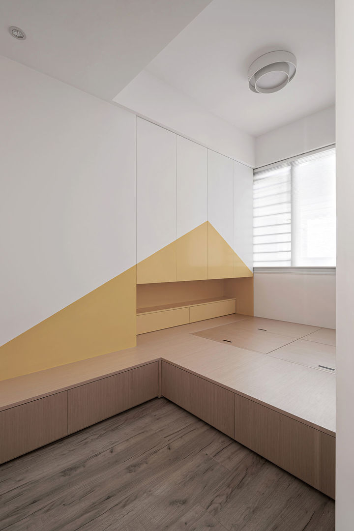 洗衣机|89㎡原木白加黑，只拆一面墙全屋都亮了，一屋子的柜子都藏着心机