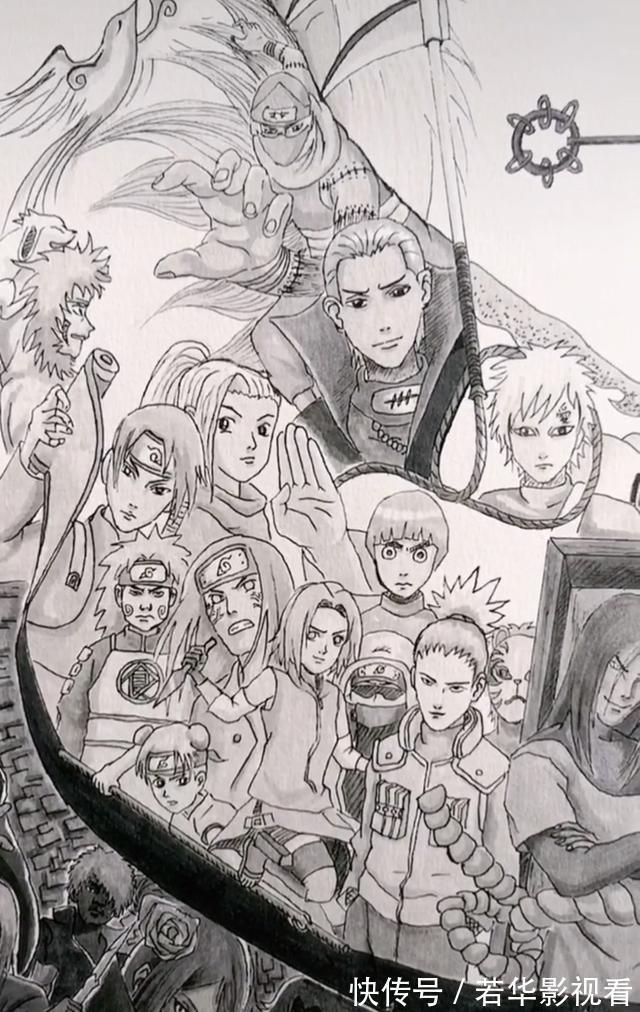 宇智波鼬|网友手绘一幅漩涡鸣人,拍卖1.4万,多人求购,网友:值这个价