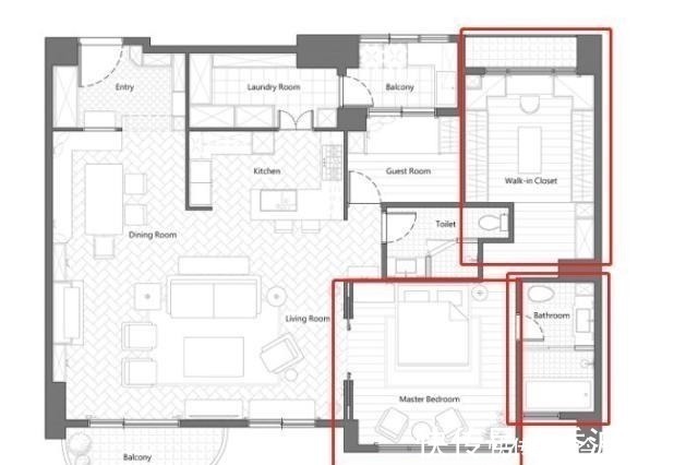 收纳|难道是疯了她居然把150㎡大户型,三室改两室,不过效果真大气!