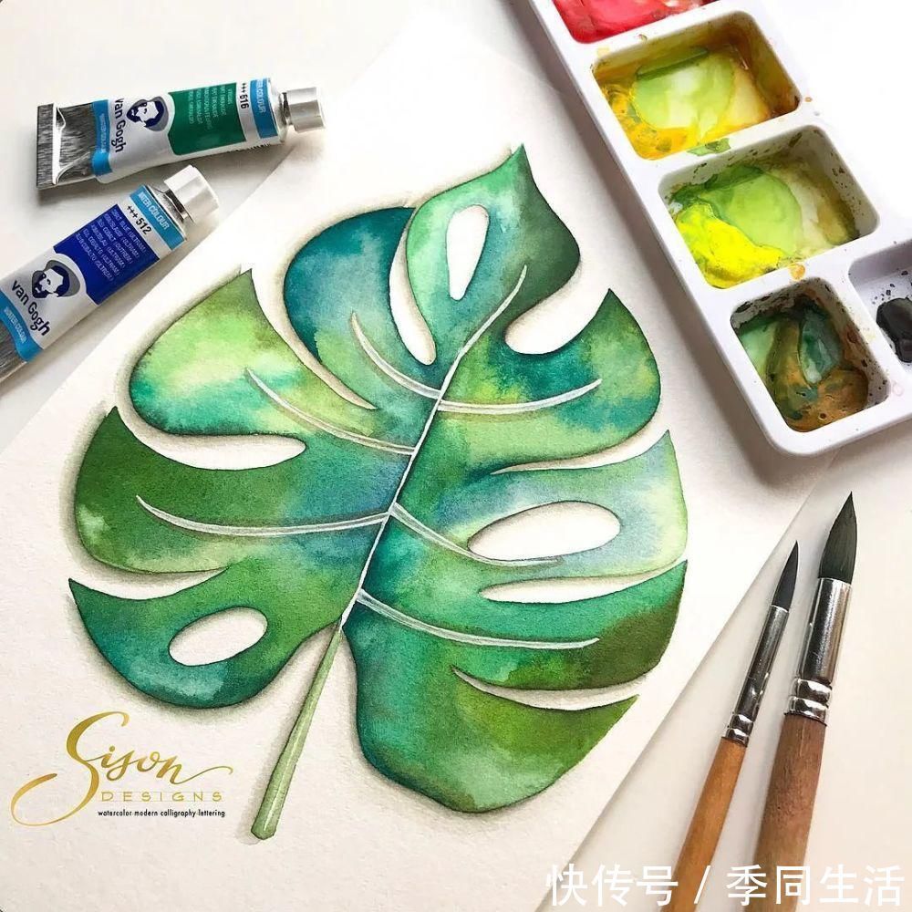 笔尖&美爆！70张超简单小清新的水彩手账，你想要的都在这里！收藏这篇就够了！