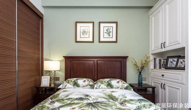 榻榻米|120㎡三室改四室，看起来比140㎡的还要大，经典美式风格太好看了