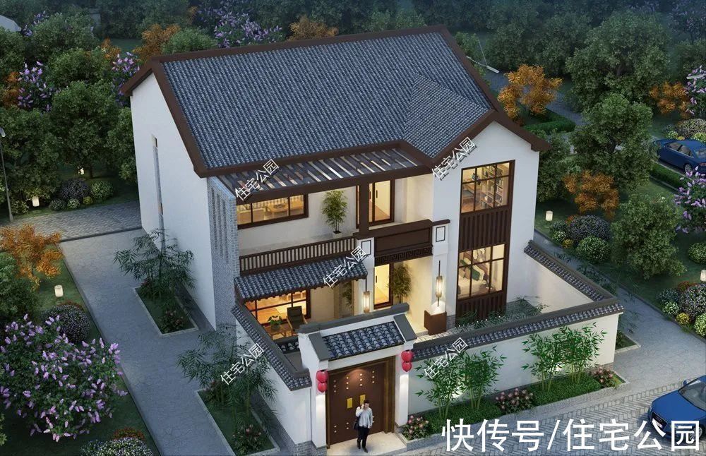 大宅|精选15套中式大宅,农村就该建这样的房子,太美了