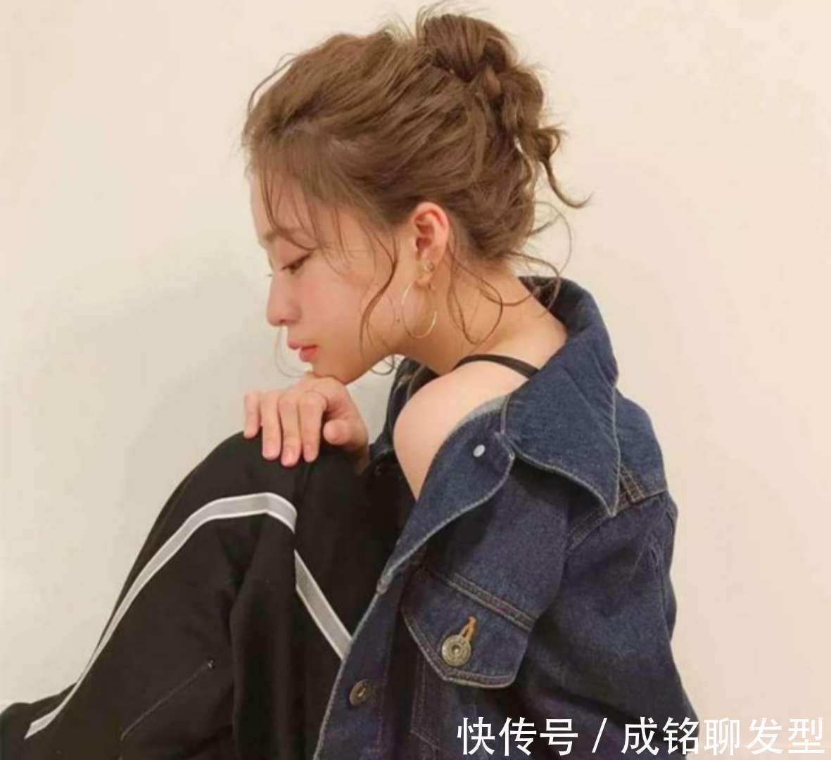 发际线|8款时尚又洋气的短发扎发,慵懒随意又凉爽,简单大气又显气质