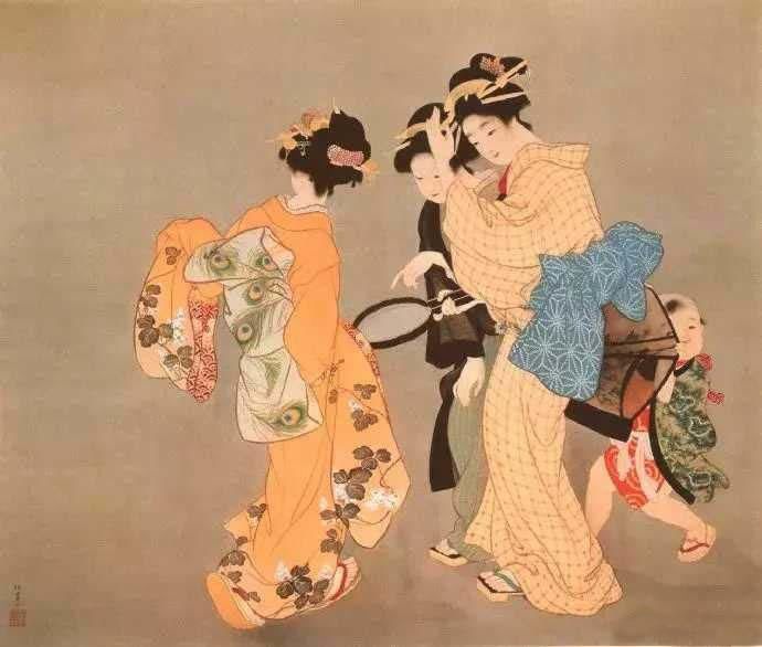  松园|日本天才画家上村松园浮世绘美女作品欣赏（图）