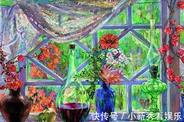 女画家@俄罗斯女画家油画作品，色彩绚丽