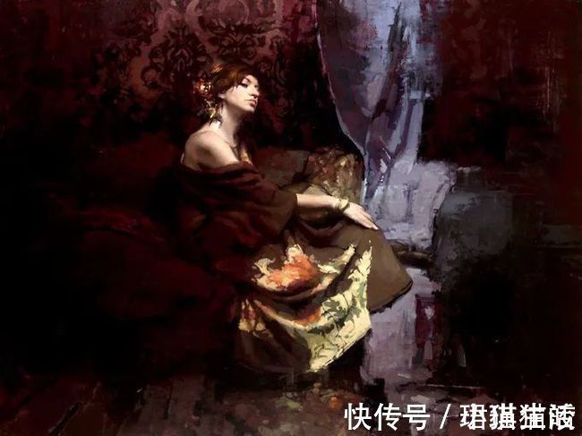 油画#艺术家杰里米·曼恩的油画,颜色既生动又大气!